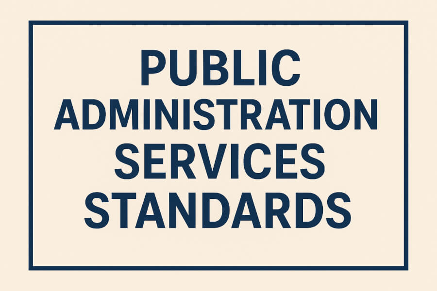 Public Administration Services Standards (EN & ISO)