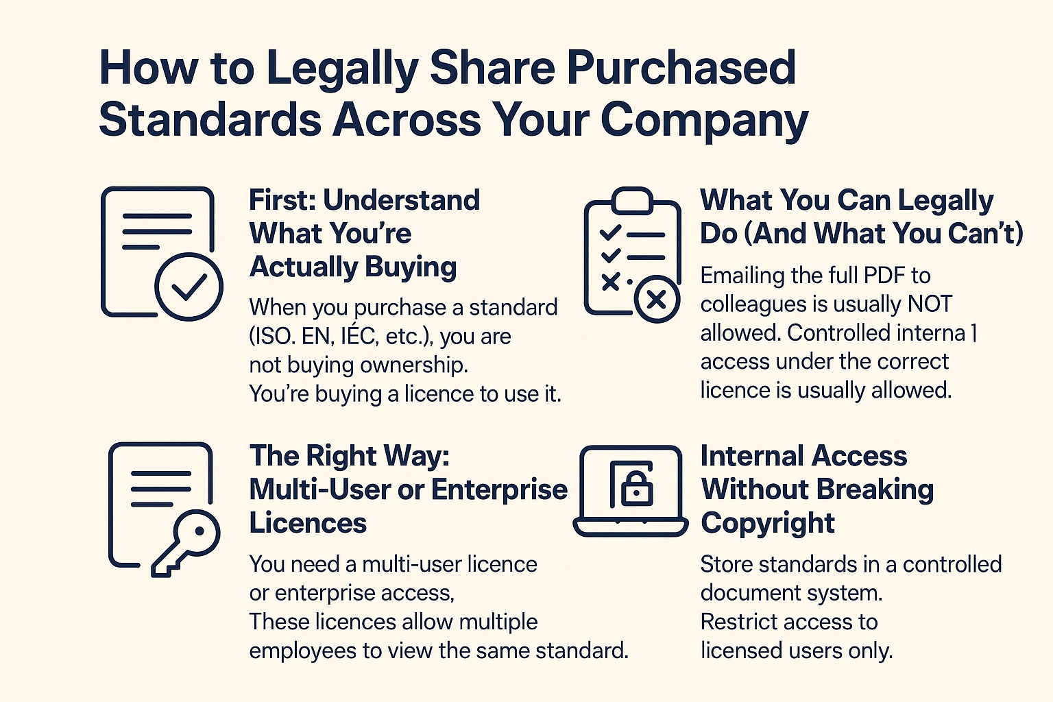 How to Legally Share Standards Across Your Company