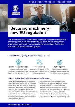 Securing machinery: new EU regulation